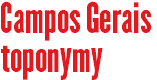 Campos Gerais toponymy